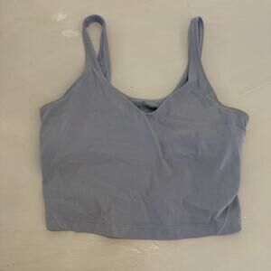 Lululemon lavender/light blue/gray long bra/tank top sz 10 gently used